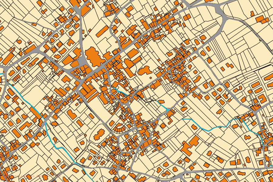Mappa catastale del centro di Talamona: particelle e fabbricati, cartografia Agenzia delle Entrate