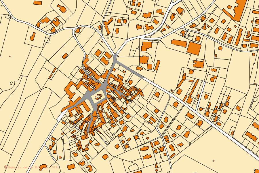 Mappa catastale del centro di Ternate: particelle e fabbricati, cartografia Agenzia delle Entrate