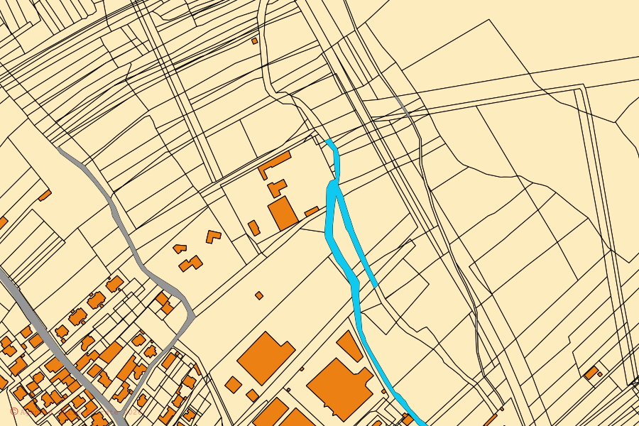 Mappa catastale del centro di Terralba: particelle e fabbricati, cartografia Agenzia delle Entrate