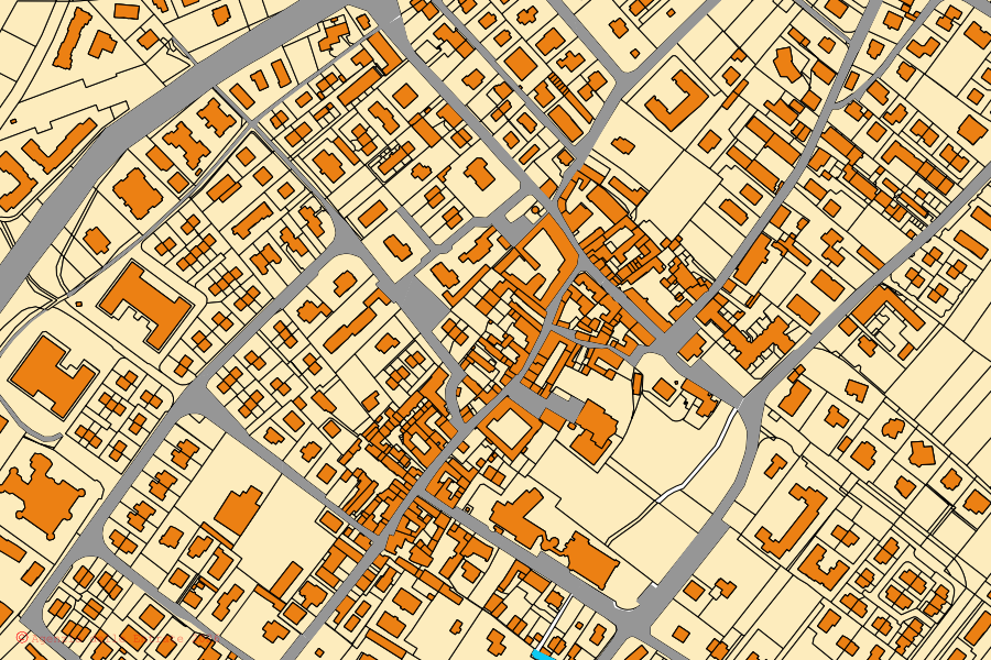 Mappa catastale del centro di Trezzano Rosa: particelle e fabbricati, cartografia Agenzia delle Entrate