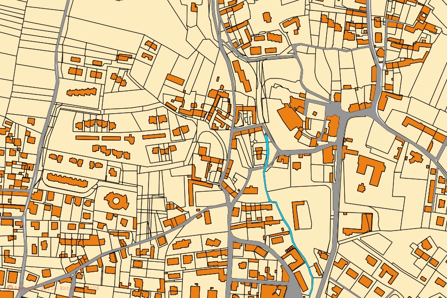 Mappa catastale del centro di Trofarello: particelle e fabbricati, cartografia Agenzia delle Entrate