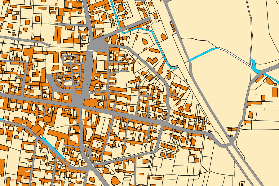 Mappa catastale del centro di Vespolate: particelle e fabbricati, cartografia Agenzia delle Entrate