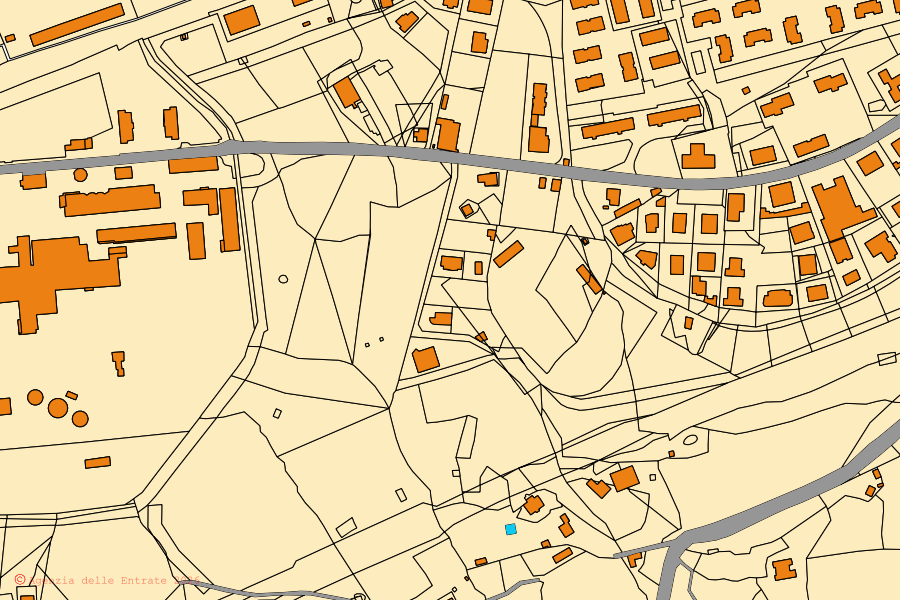 Mappa catastale del centro di Vibo Valentia: particelle e fabbricati, cartografia Agenzia delle Entrate